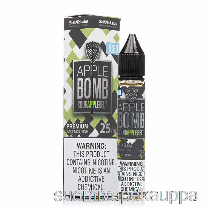 Vape Suomi Jääomenapommi - Vgod Suolat - 30ml 50mg